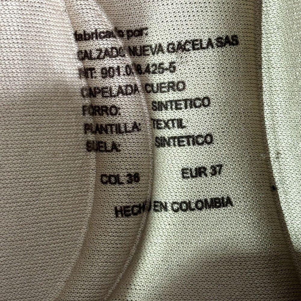 Calzado Shoes Womens Calzado Nueva Gacela SAS Size 6.5 Bronze Slip On Bit Leaves - Picture 10 of 10